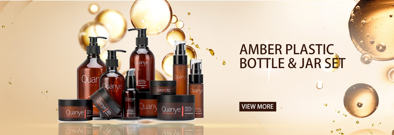 Qualität bernsteinfarbige kosmetische Flaschen usine